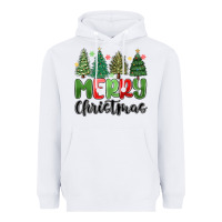 White merry christmas trees Heavyweight Hoodie - MaliasSmallBusiness