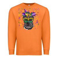 Carrot mardi gras  mask pitbull Premium Sweatshirt - RanaPortraitStore