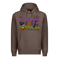 Coffee teacher of monsters Premium Hoodie - BundleAndBundleShop