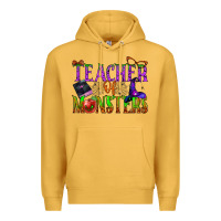 Mustard teacher of monsters Premium Hoodie - BundleAndBundleShop