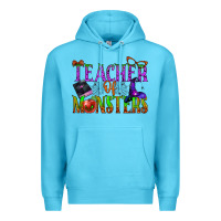 Ocean Blue teacher of monsters Premium Hoodie - BundleAndBundleShop