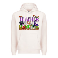 Pale Pink teacher of monsters Premium Hoodie - BundleAndBundleShop