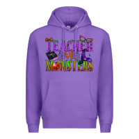 Purple teacher of monsters Premium Hoodie - BundleAndBundleShop