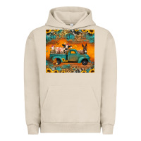 Pigment French Oak farm animals truck Urban Hoodie - Jasminsmagicworld