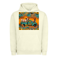 Pigment Pistachio farm animals truck Urban Hoodie - Jasminsmagicworld