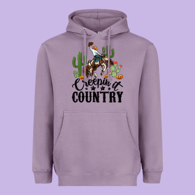 Heavyweight Hoodie creepin it country rodeo