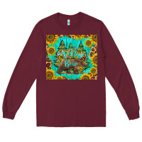 Burgundy mama bear Long Sleeve Tee - BarkalooDesign
