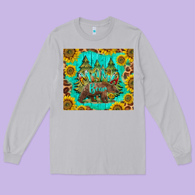 Mama Bear Long Sleeve Tee Designed By Barkaloodesign