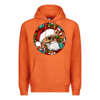 Carrot Christmas hippie skeleton santa ornament Premium Hoodie - Artiststas