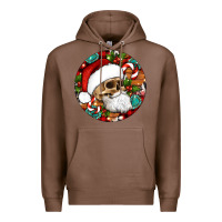 Chestnut Christmas hippie skeleton santa ornament Premium Hoodie - Artiststas