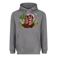 Storm cowboy boots with cactus Heavyweight Hoodie - MaliasSmallBusiness