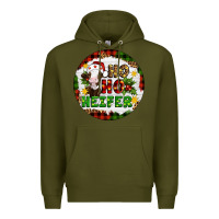 Army Green Christmas ho ho heifer Premium Hoodie - Artiststas