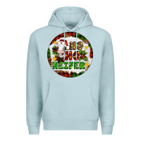 Blue Mist Christmas ho ho heifer Premium Hoodie - Artiststas