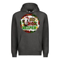 Charcoal Heather Christmas ho ho heifer Premium Hoodie - Artiststas