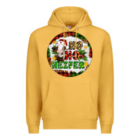 Mustard Christmas ho ho heifer Premium Hoodie - Artiststas