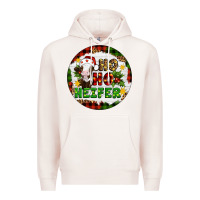 Pale Pink Christmas ho ho heifer Premium Hoodie - Artiststas