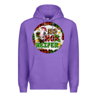 Purple Christmas ho ho heifer Premium Hoodie - Artiststas