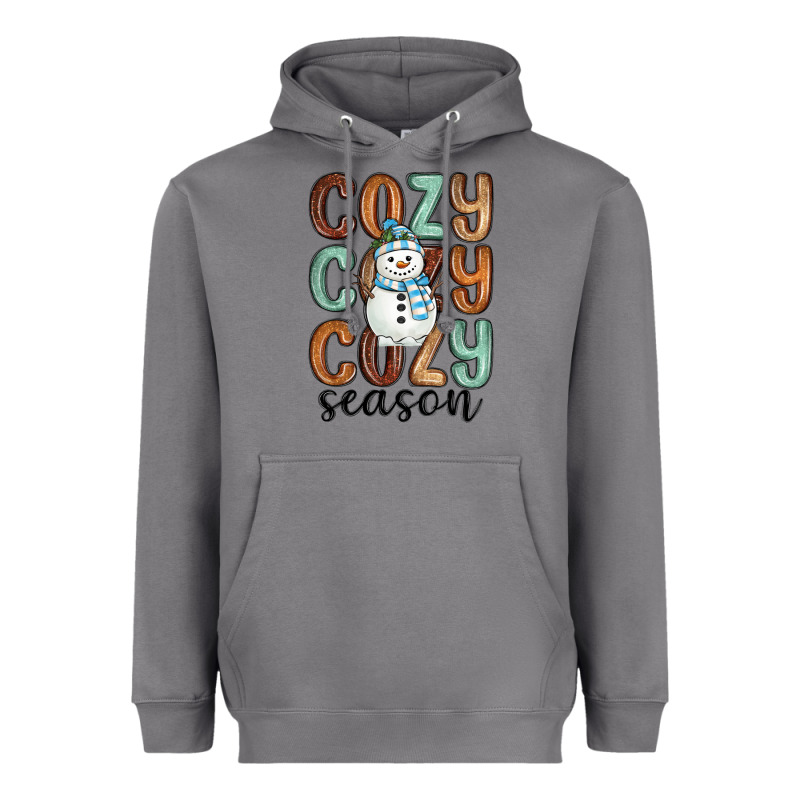 Cozy Season Snowman Heavyweight Hoodie by MaliasSmallBusiness | Teevron