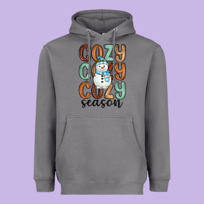 Heavyweight Hoodie cozy season snowman
