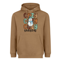 Toasted Coconut cozy season snowman Heavyweight Hoodie - MaliasSmallBusiness