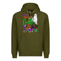 Army Green too cute to spook Premium Hoodie - BundleAndBundleShop
