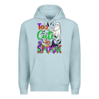Blue Mist too cute to spook Premium Hoodie - BundleAndBundleShop