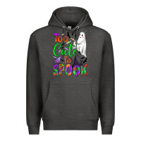 Charcoal Heather too cute to spook Premium Hoodie - BundleAndBundleShop