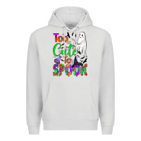 Dove Grey too cute to spook Premium Hoodie - BundleAndBundleShop