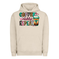 Pigment French Oak nurse coffee repeat Urban Hoodie - Jasminsmagicworld