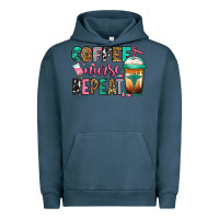 Pigment Midnight Navy nurse coffee repeat Urban Hoodie - Jasminsmagicworld