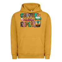 Pigment Peanut Butter nurse coffee repeat Urban Hoodie - Jasminsmagicworld