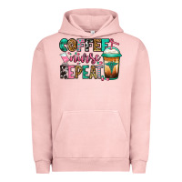 Pigment Salmon nurse coffee repeat Urban Hoodie - Jasminsmagicworld