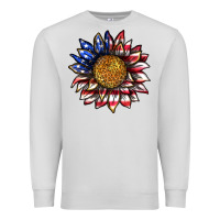 Dove Grey 4th of july sunflower Premium Sweatshirt - texasbilliewilder