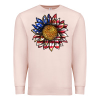 Pale Pink 4th of july sunflower Premium Sweatshirt - texasbilliewilder