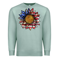Seafoam 4th of july sunflower Premium Sweatshirt - texasbilliewilder