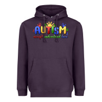 Plum autism accept understand love Heavyweight Hoodie - MaliasSmallBusiness