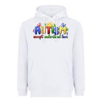 White autism accept understand love Heavyweight Hoodie - MaliasSmallBusiness