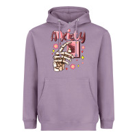 Lavender anxiety skeleton hand Heavyweight Hoodie - MaliasSmallBusiness