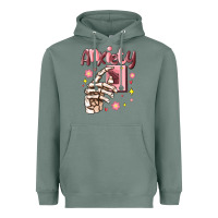 Sage anxiety skeleton hand Heavyweight Hoodie - MaliasSmallBusiness