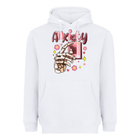 White anxiety skeleton hand Heavyweight Hoodie - MaliasSmallBusiness