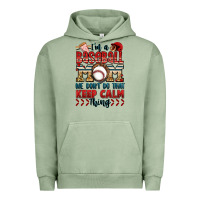 Pigment Oil Green i'm a baseball mom we don't do that keep calm thin Urban Hoodie - Jasminsmagicworld