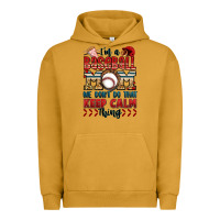 Pigment Peanut Butter i'm a baseball mom we don't do that keep calm thin Urban Hoodie - Jasminsmagicworld