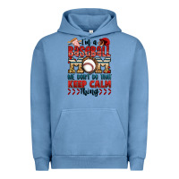 Pigment Pebble Blue i'm a baseball mom we don't do that keep calm thin Urban Hoodie - Jasminsmagicworld