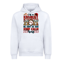 White i'm a baseball mom we don't do that keep calm thin Urban Hoodie - Jasminsmagicworld