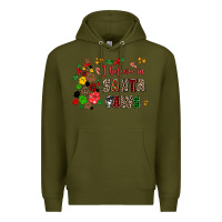Army Green i believe in santa paws Premium Hoodie - AdoDesignShop