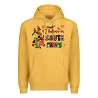 Mustard i believe in santa paws Premium Hoodie - AdoDesignShop