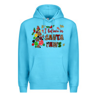 Ocean Blue i believe in santa paws Premium Hoodie - AdoDesignShop
