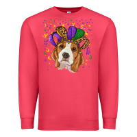 Cardinal mardi gras beagle Premium Sweatshirt - RanaPortraitStore