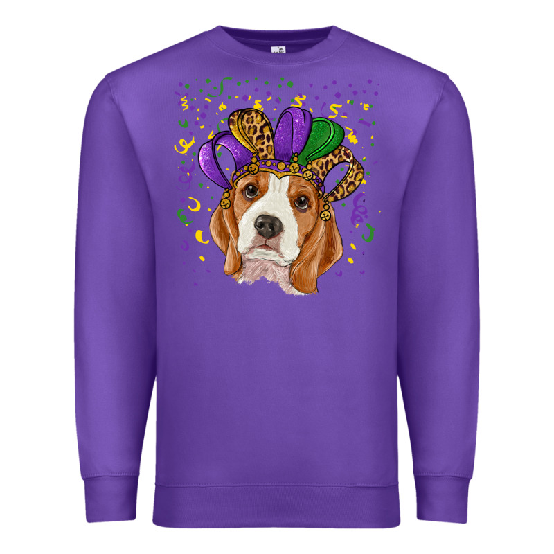 Mardi Gras Beagle Premium Sweatshirt by RanaPortraitStore | Teevron