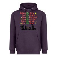 Plum jesus and family belive like mary Heavyweight Hoodie - MaliasSmallBusiness